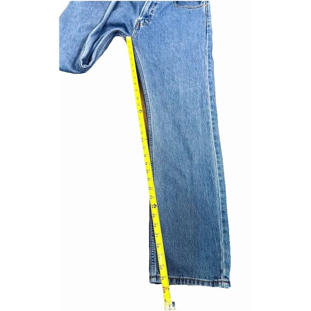 Levis 505 Jeans 32x32 Light Wash Straight Leg Classic Denim Mens